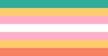 pansexual demigirl flag